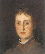Leibl, Wilhelm, Portrait of Lina Kirchdorffer